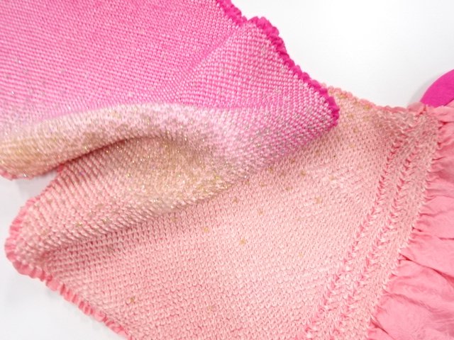  正絹　振袖用　絞り帯揚げ